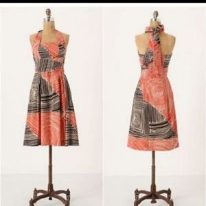 NWT Spiral A Line Halter Dress
